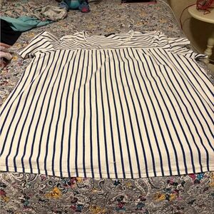BloomChic Blue and White Striped Tee